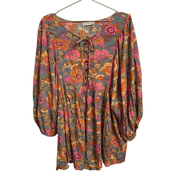 Rusty Dusty Boho Floral Long Sleeve Romper Size 3XL NWT - Picture 1 of 8